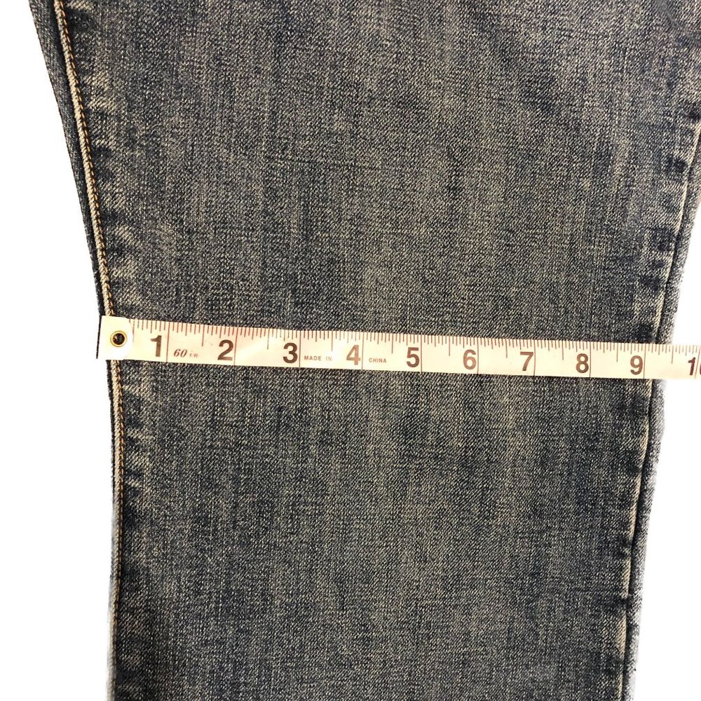 Zena Jeans Med Wash Embellished Brown Embroidery Rhinestones Womens Sz 14P - Picture 12 of 14